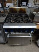 Blue Seal 4 ring gas oven