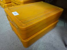 Two Rieber insulated food boxes.