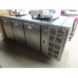 Interlevin TF03 Mid G-N three door under counter fridge