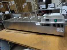 Lincat FPB5 Food preparation chiller bar with 5 x gastronomes and lids 240v