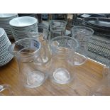 Glass jugs x 5