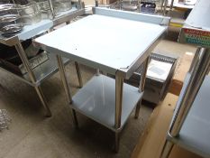 Prep table and undershelf
