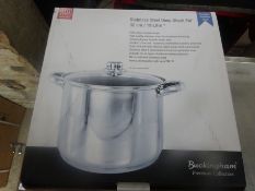 Stainless steel stock pot