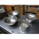 Mixing bowls x 7 and sauce pan x 1