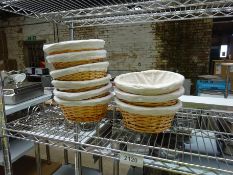 Bread baskets x 9