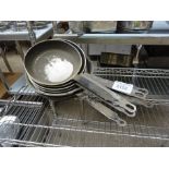 Seven frying pans