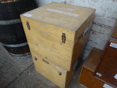 Wooden boxes x 2