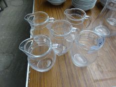 Glass jugs x 5