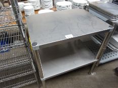 Two tier preparation table