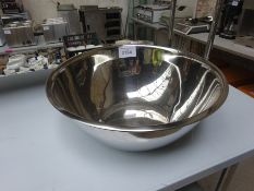 Stainless steel mixing bowl, 46cms.