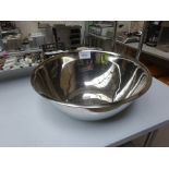 Stainless steel mixing bowl, 46cms.