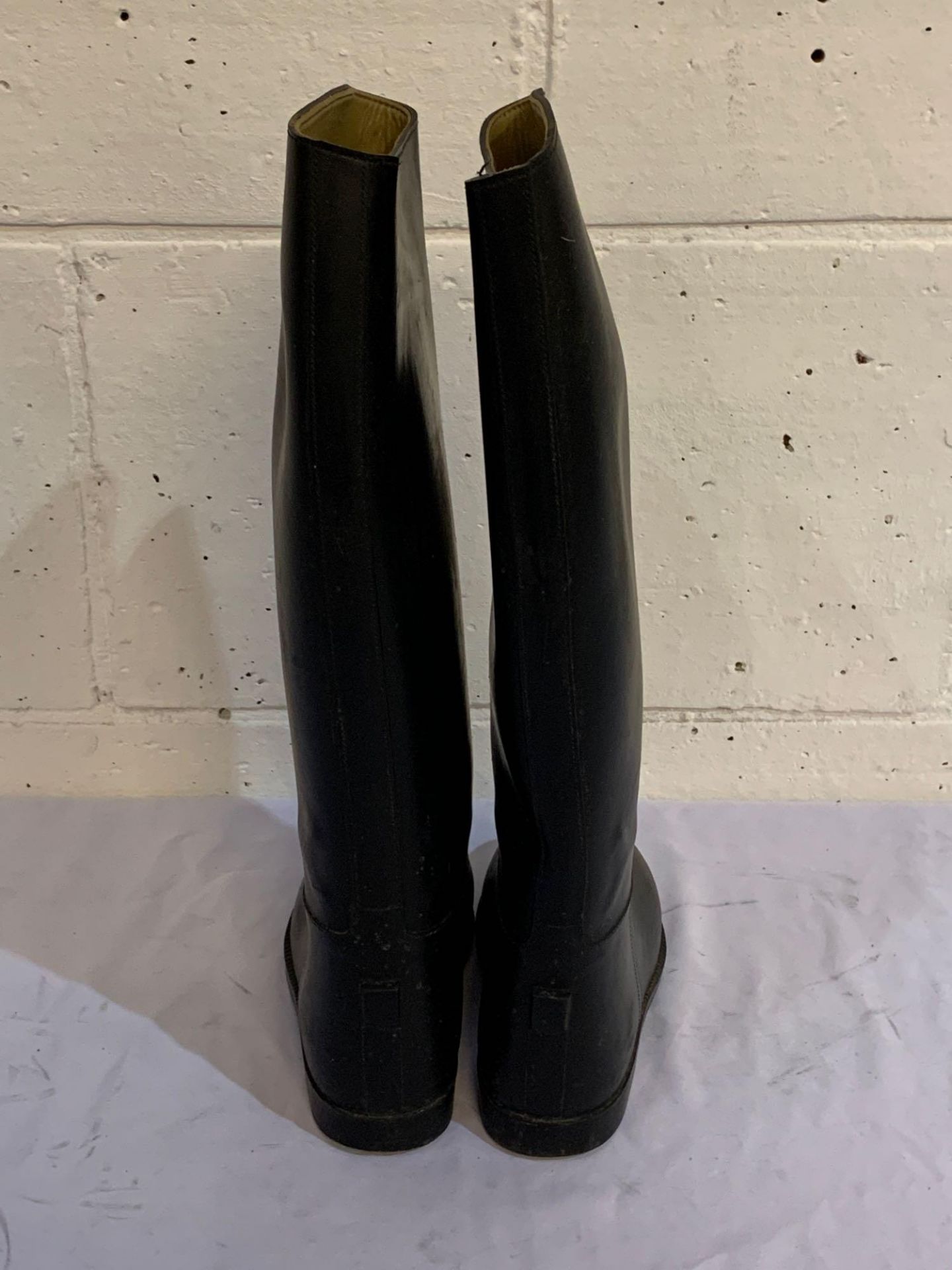 Kudu long black riding boots, size 5. - Image 3 of 3