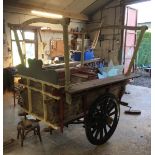TWO WHEEL ICE CREAM CART to suit 14hh. In need of restoration.