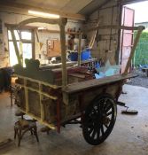 TWO WHEEL ICE CREAM CART to suit 14hh. In need of restoration.