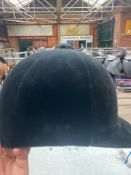 Junior riding hat, 55cms; hardly used.