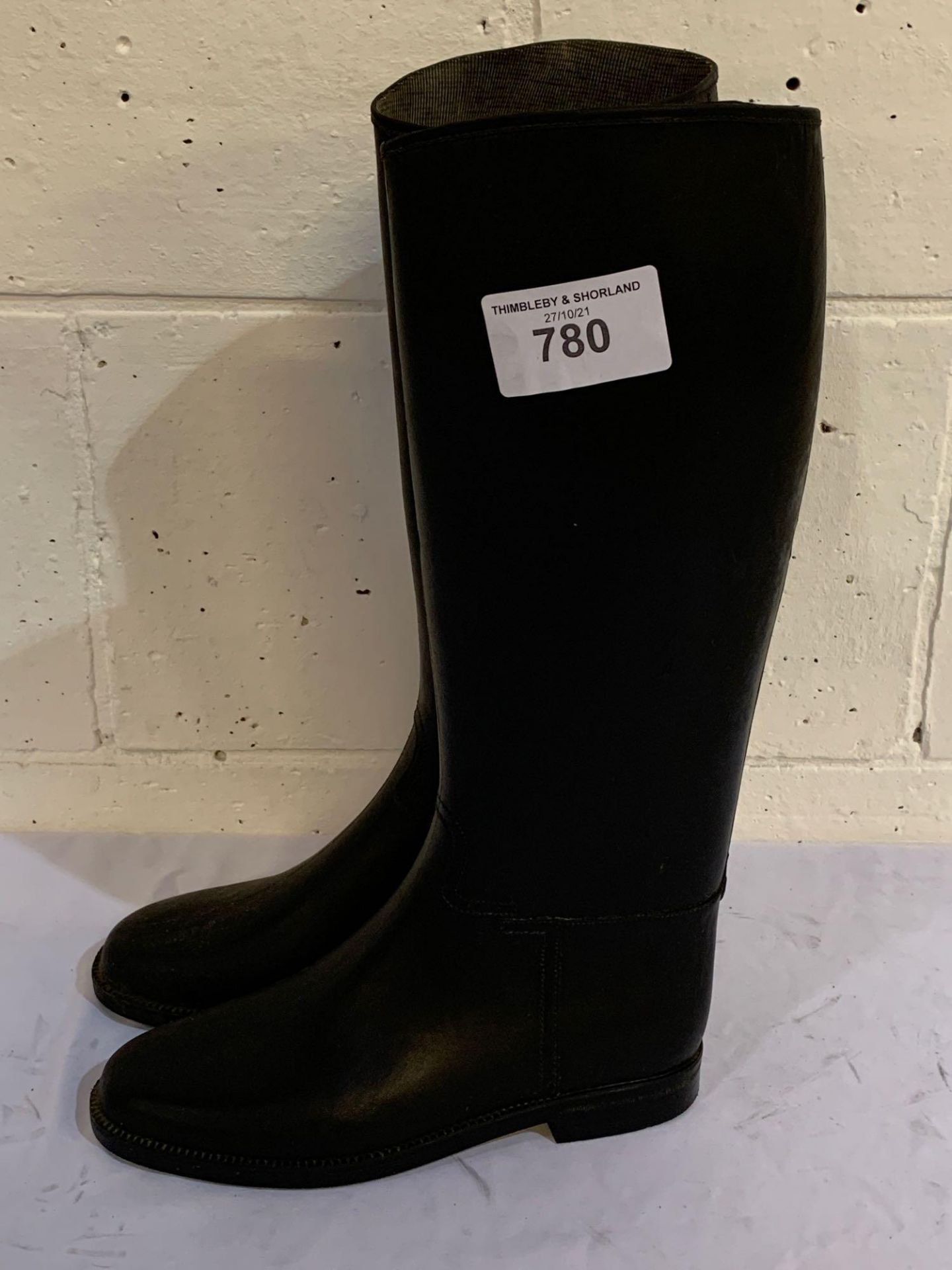 Cadett long riding boots, size 8. - Image 2 of 3