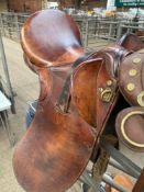 Brown leather Ord River stock saddle, 18" . This item carries VAT.