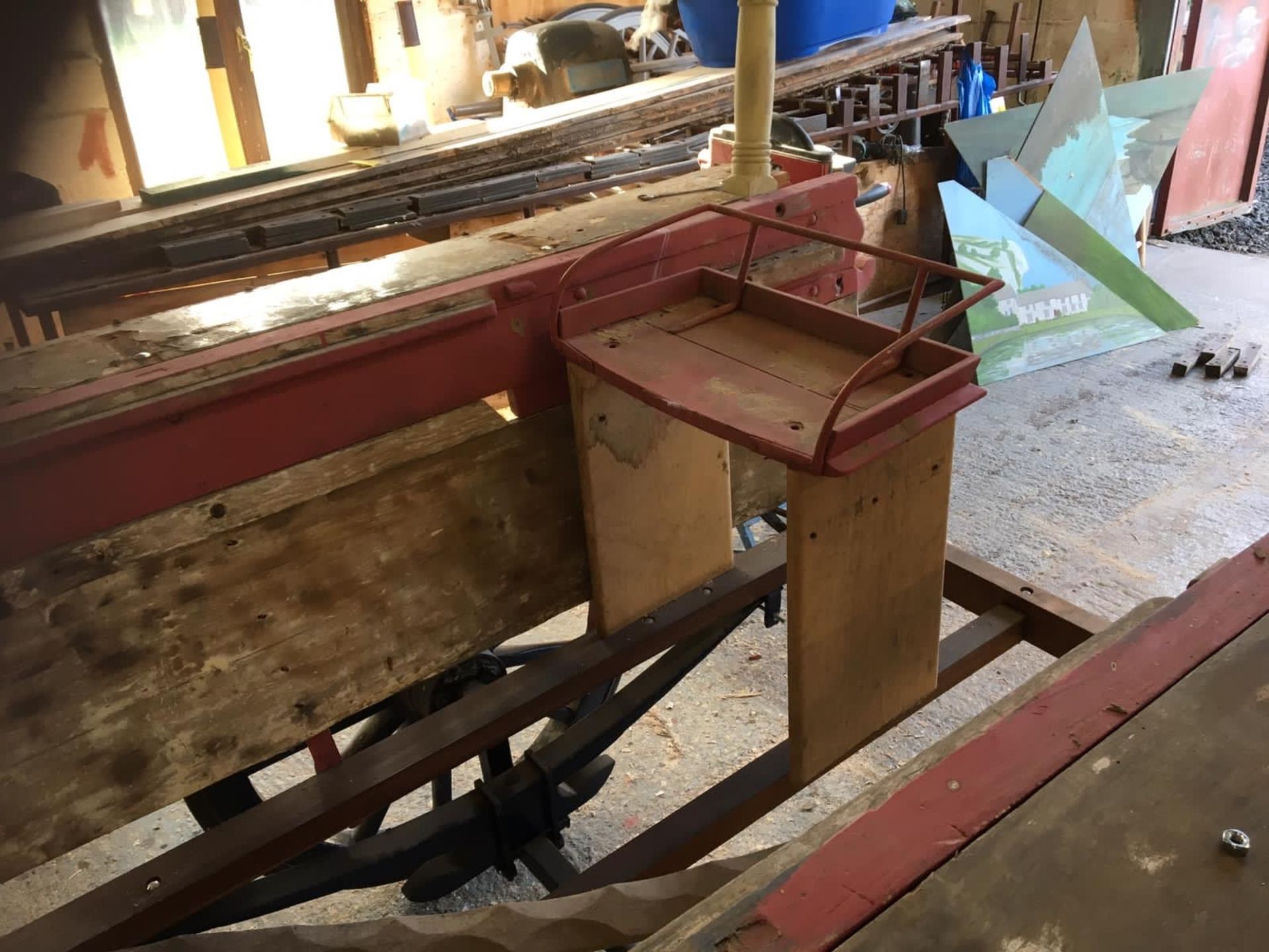 TWO WHEEL ICE CREAM CART to suit 14hh. In need of restoration. - Image 3 of 5