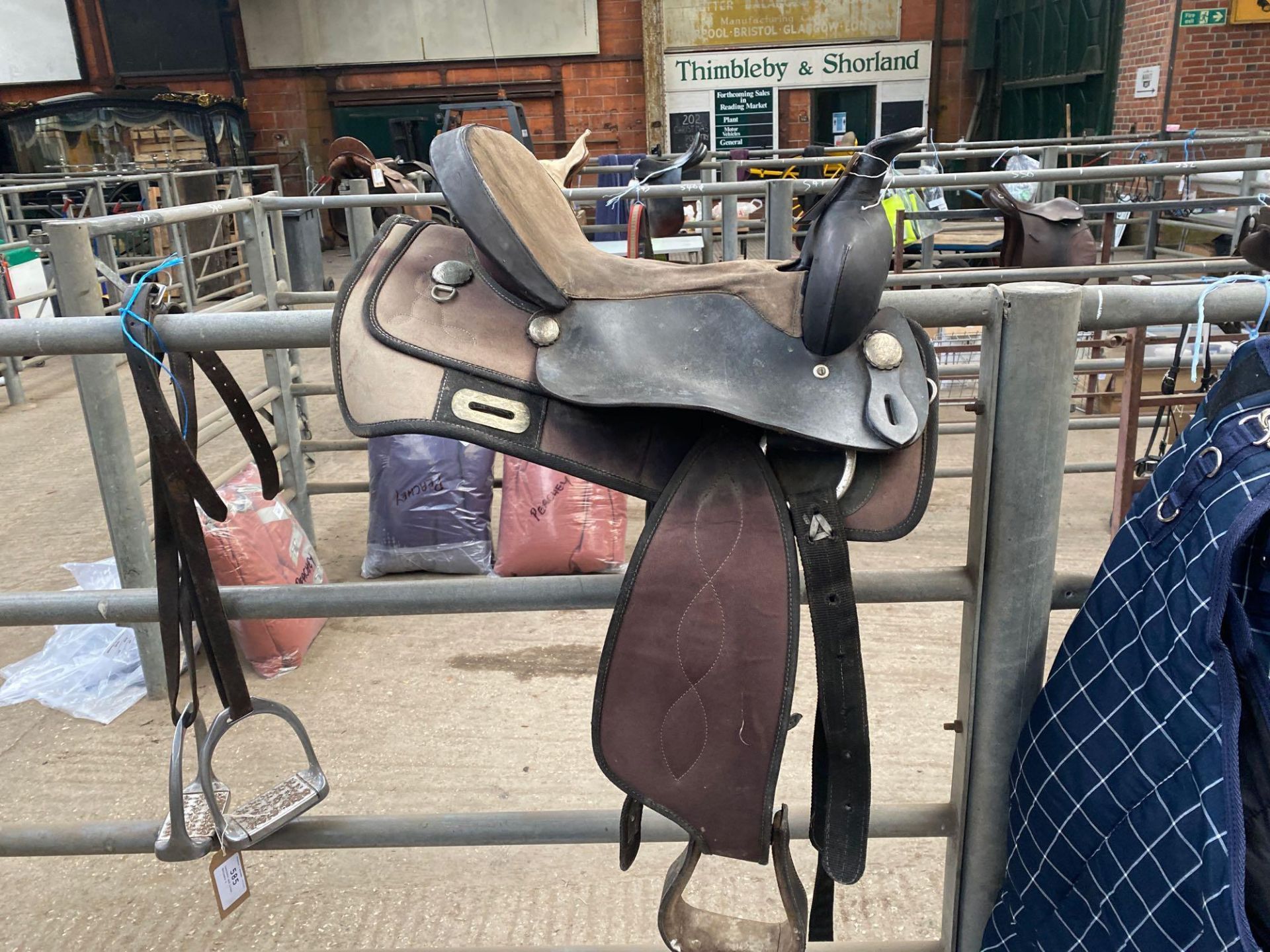 Western saddle. This item carries VAT.