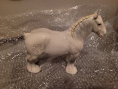 Grey Shire horse by Beswick