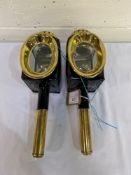 Pair of carriage lamps. This item carries VAT.