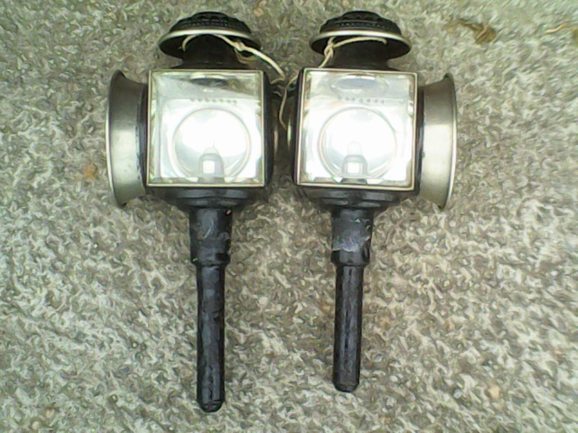 Pair of whitemetal carriage lamps. - Image 3 of 5