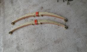 A matching pair of light cart springs in good condition.