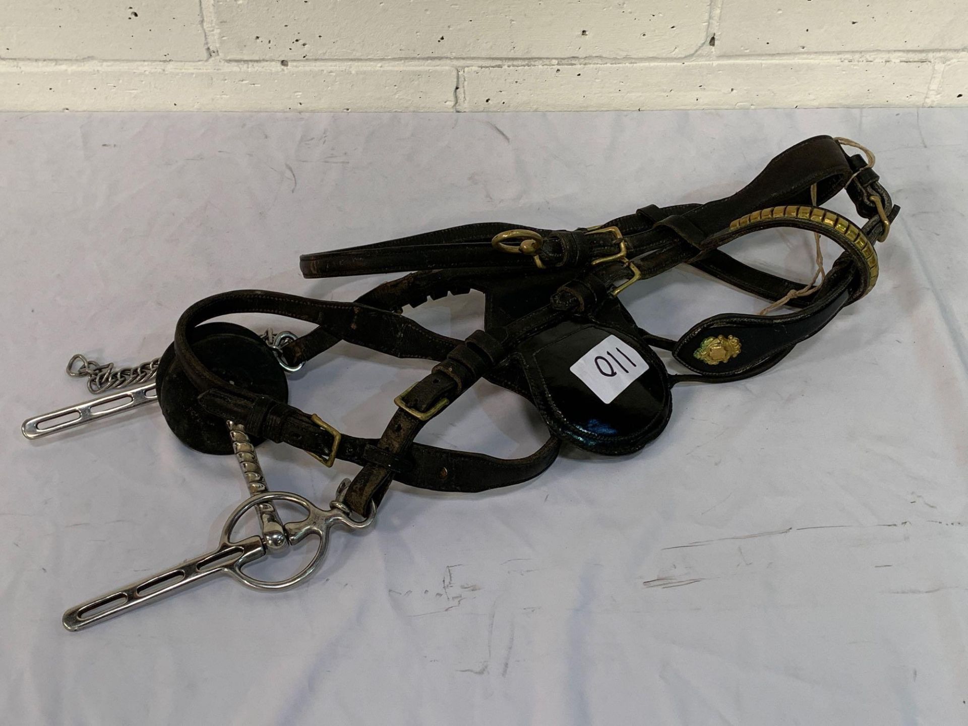 Set of black/patent harness with a 25ins collar to fit a 14hh cob. - Image 3 of 11