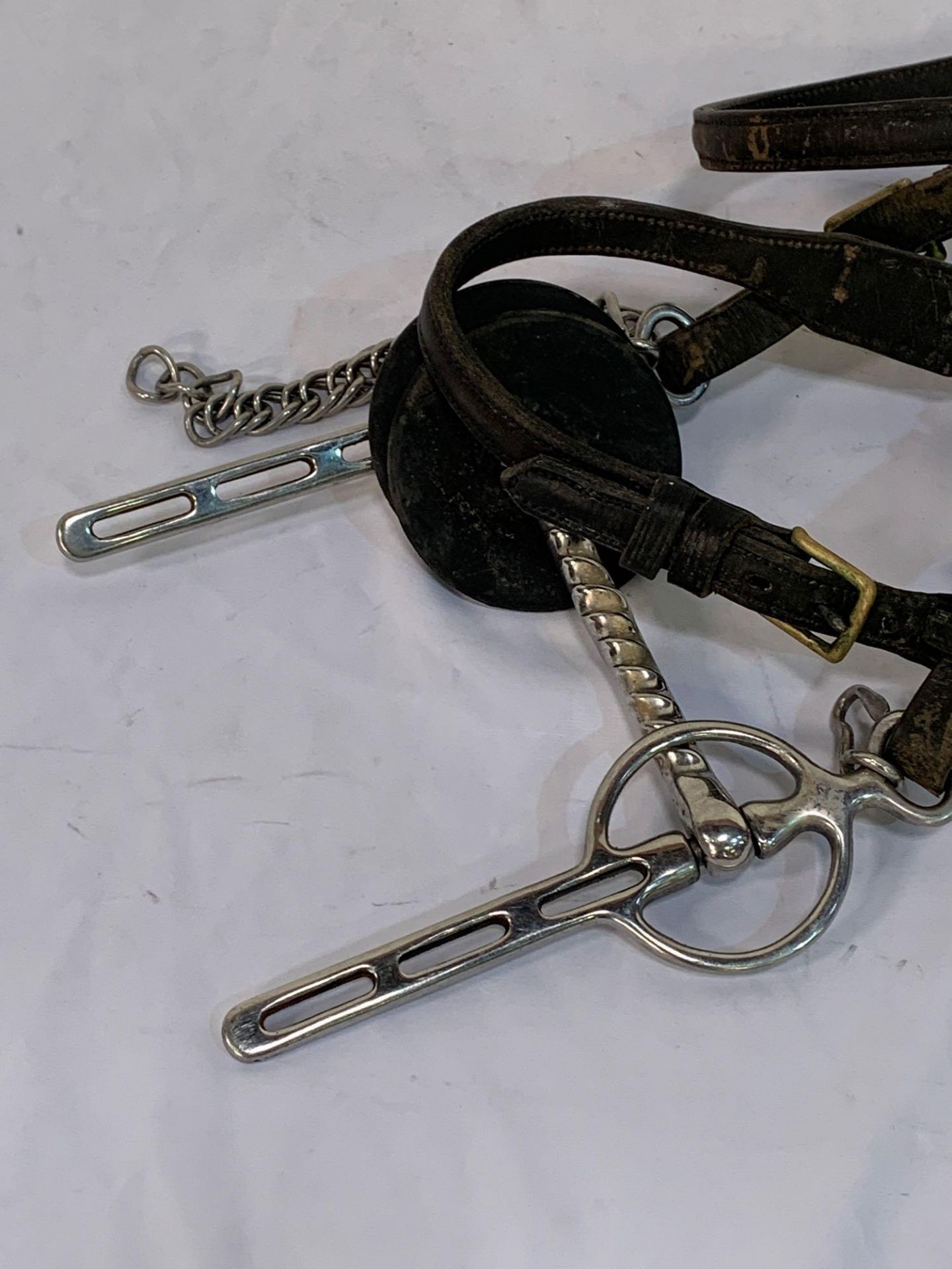 Set of black/patent harness with a 25ins collar to fit a 14hh cob. - Image 4 of 11