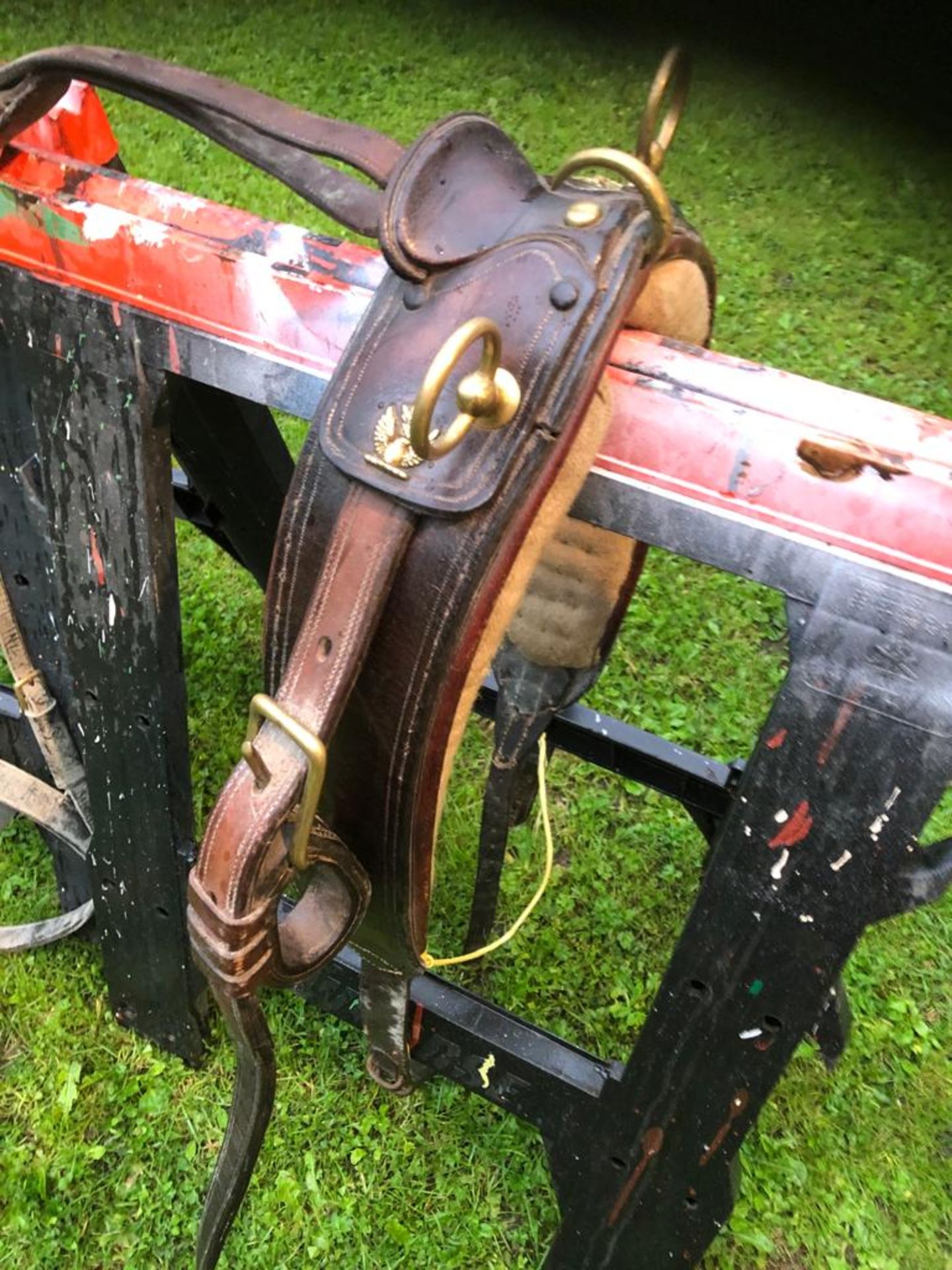 Set of brown/brass collar harness to suit 9 to 11hh pony - Image 3 of 3