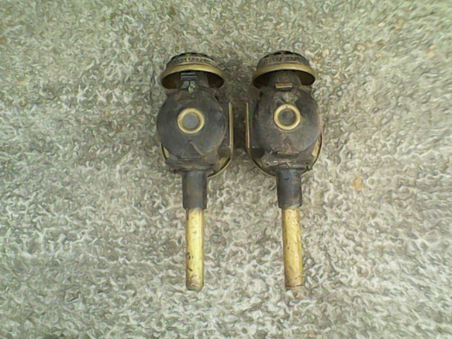 Pair of brass coach lamps - Image 3 of 3