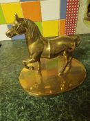 Brass figure of a horse.