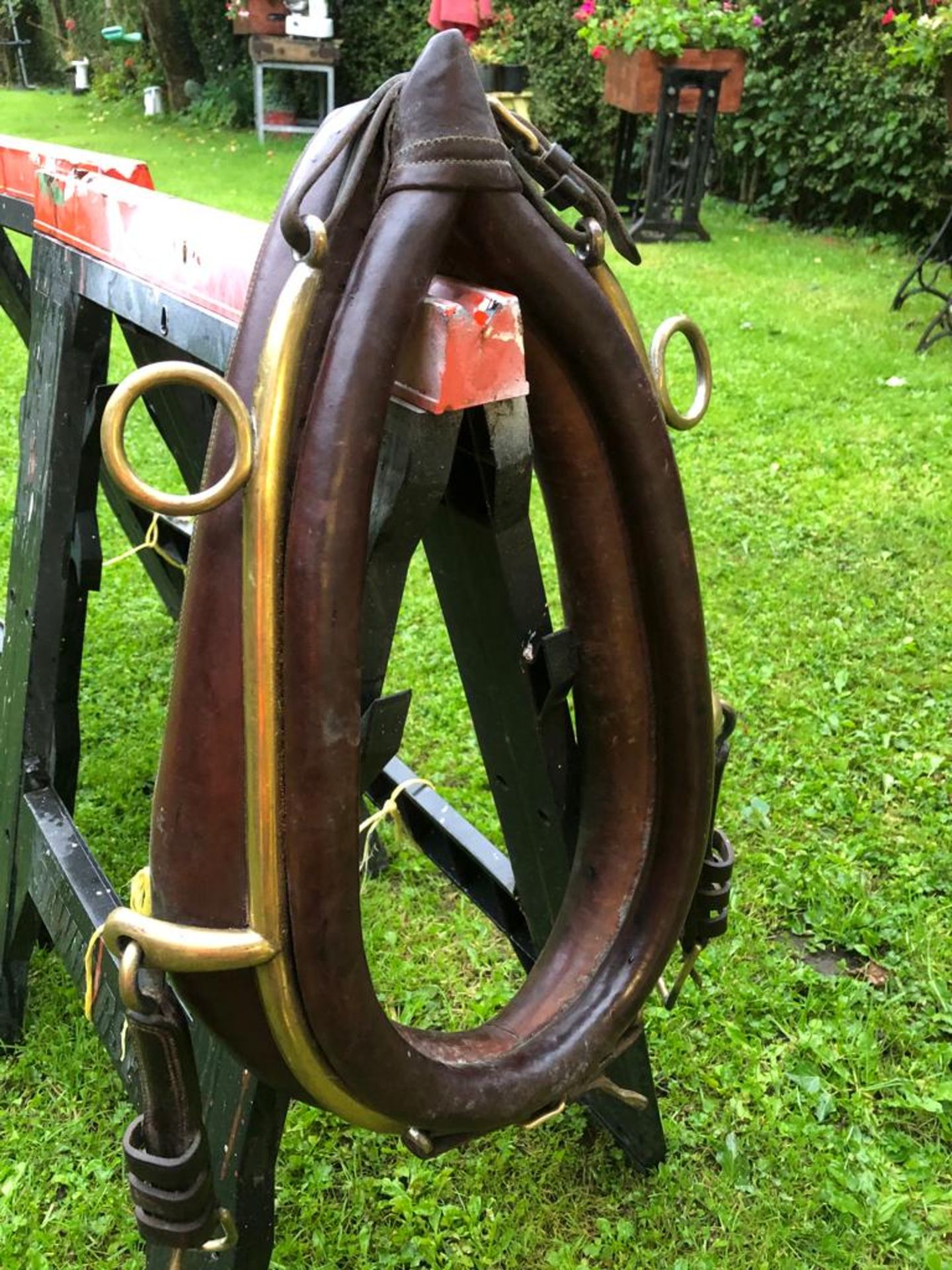 Set of brown/brass collar harness to suit 9 to 11hh pony