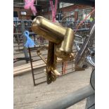 Large brass shaft fittings. This item carries VAT.