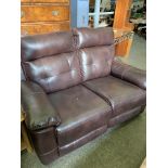 Two seater electric reclining sofa