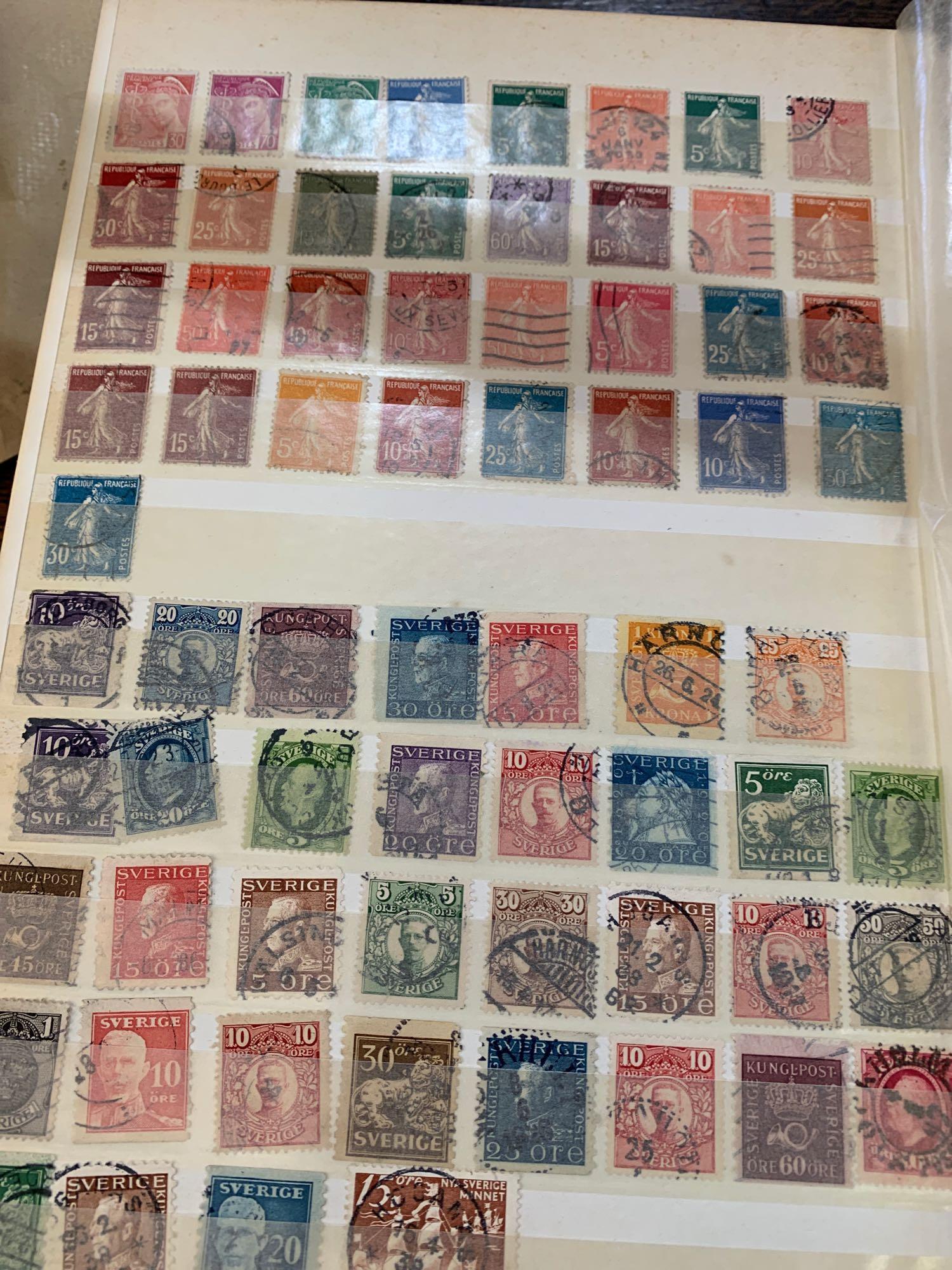 Stamp stock book, 1000 plus world stamps - Image 2 of 3