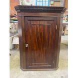 Mahogany corner wall cabinet