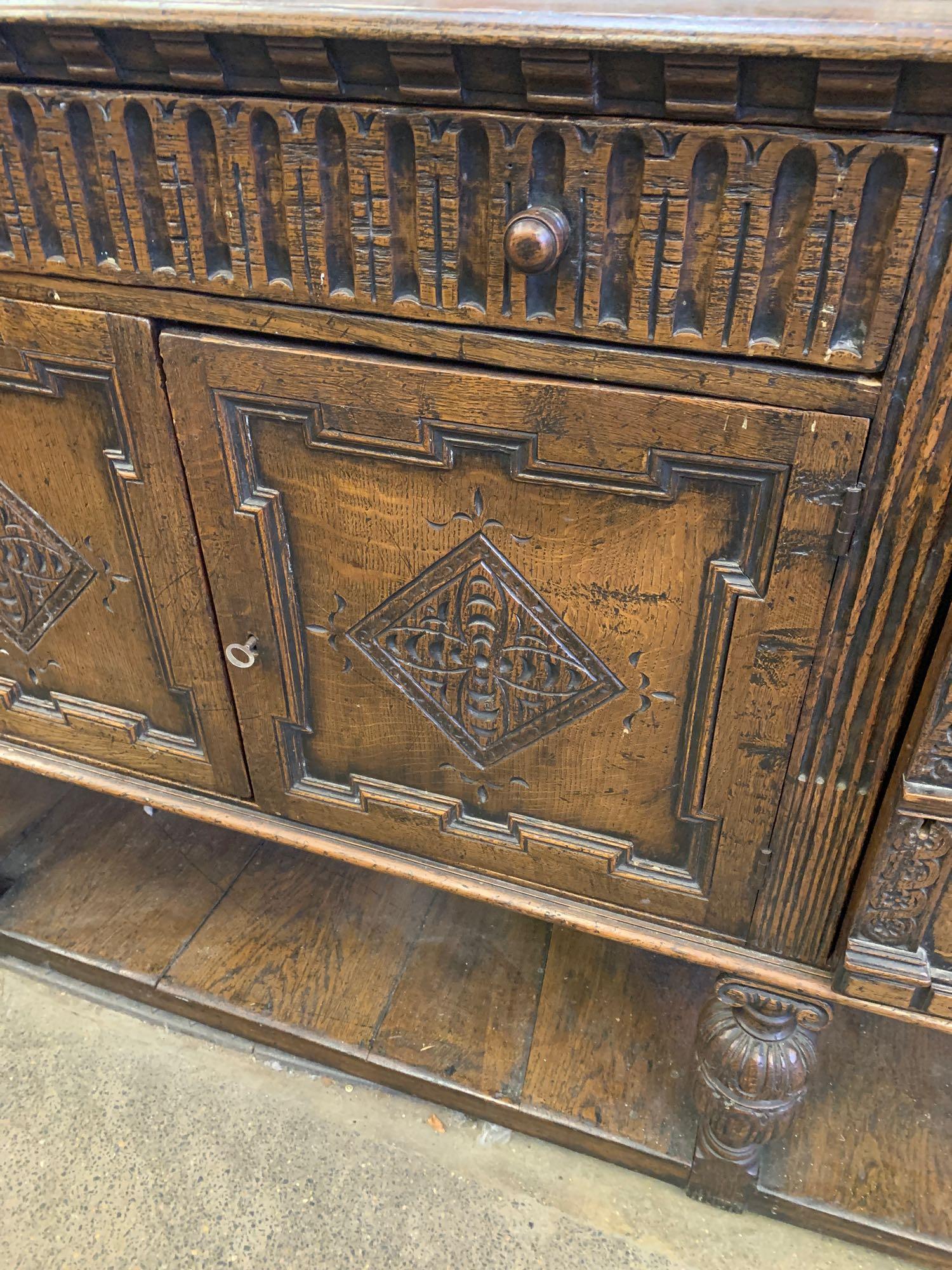 Victorian oak sideboard - Image 3 of 8