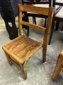 Three pine children's chairs