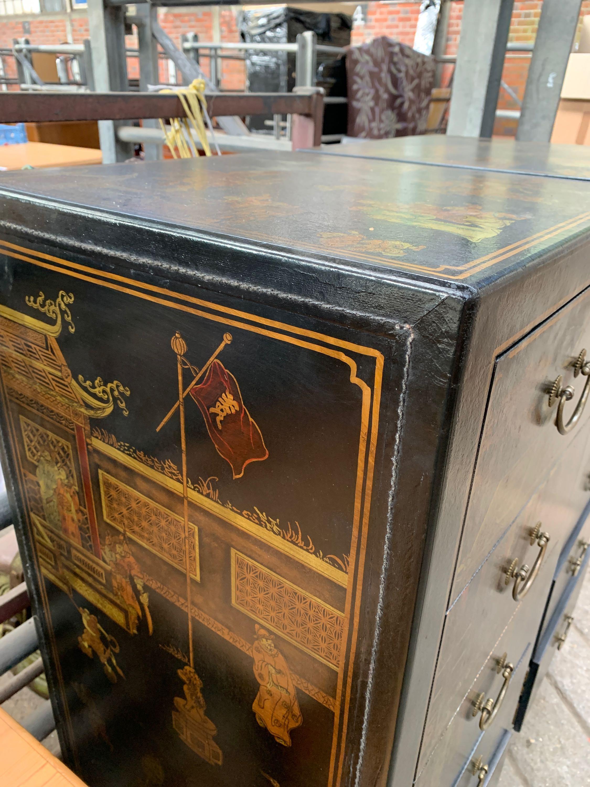 Two Oriental style chests of drawers - Image 5 of 5