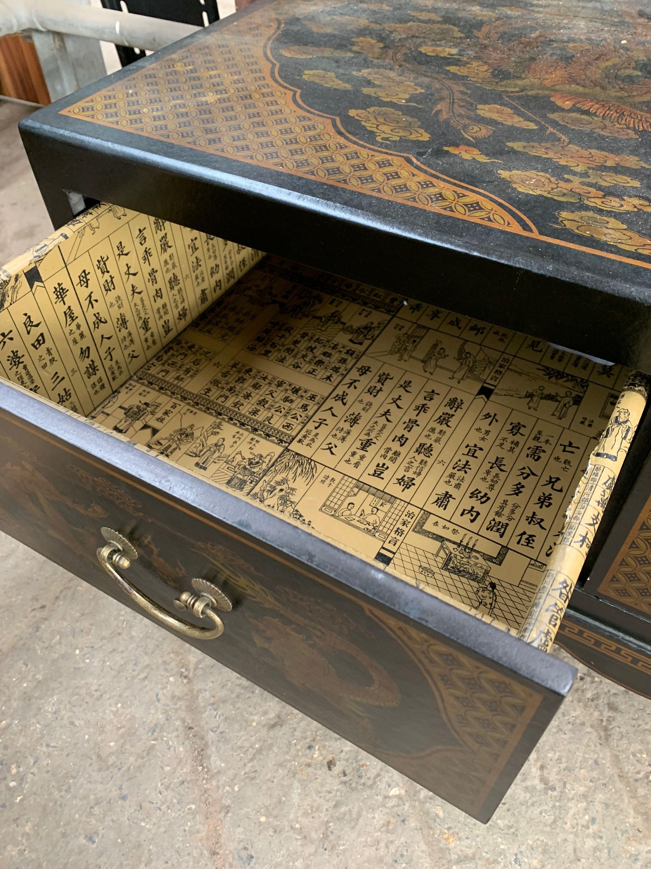 Oriental style low chest of drawers - Image 3 of 5
