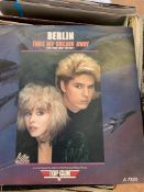 Box of approximately fifty 1980's picture sleeve 7 inch singles