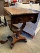 Mahogany sewing table