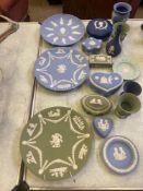 16 pieces of Wedgwood Jasperware