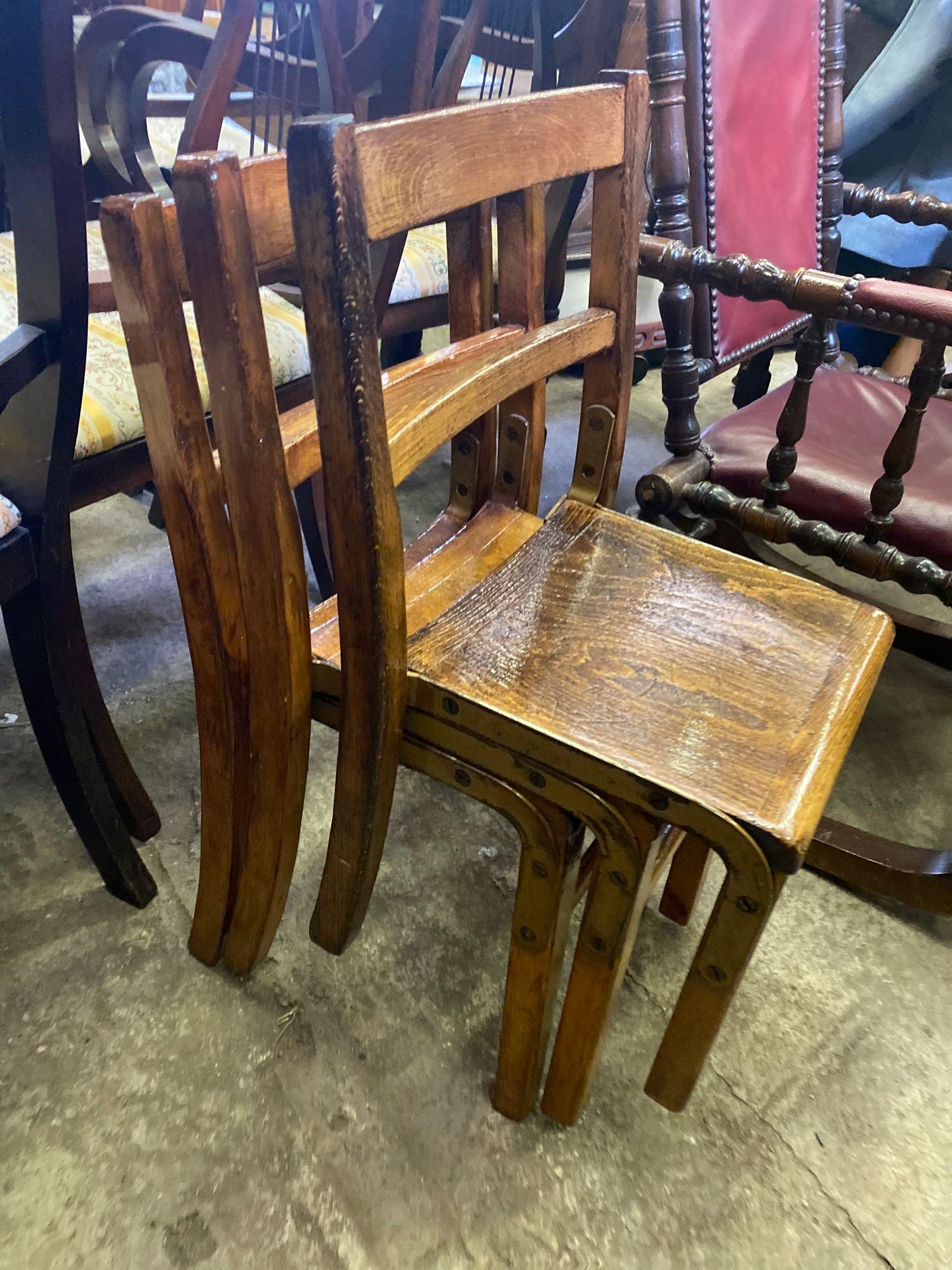 Three pine children's chairs - Image 2 of 4