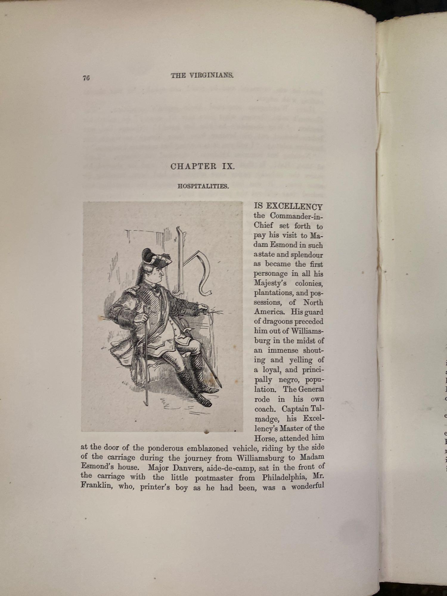 The Works of W. M. Thackeray: 'The Virginians', volumes 1 and 2, limited edition, published 1879 - Image 5 of 5