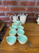 A Poole pottery tea set