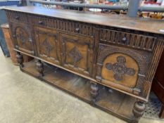 Victorian oak sideboard