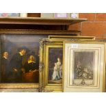 Four framed and glazed prints