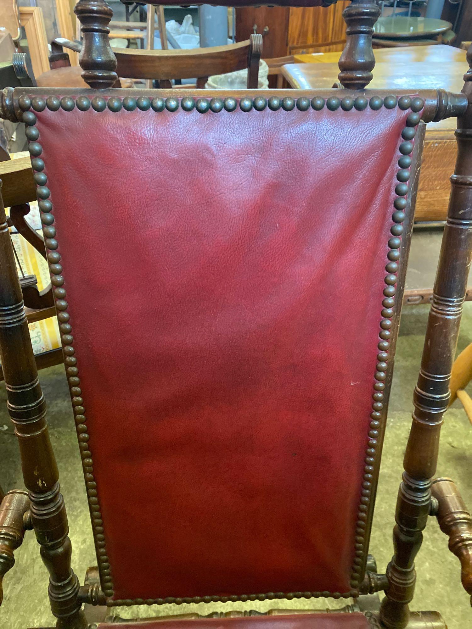 Mahogany rocking chair - Image 5 of 6